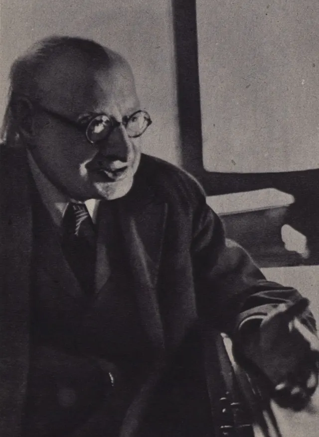 Porträt von Karl Glossy (Otto Skall)
